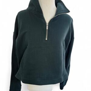 FLX Dark Teal Cropped Sweatshirt